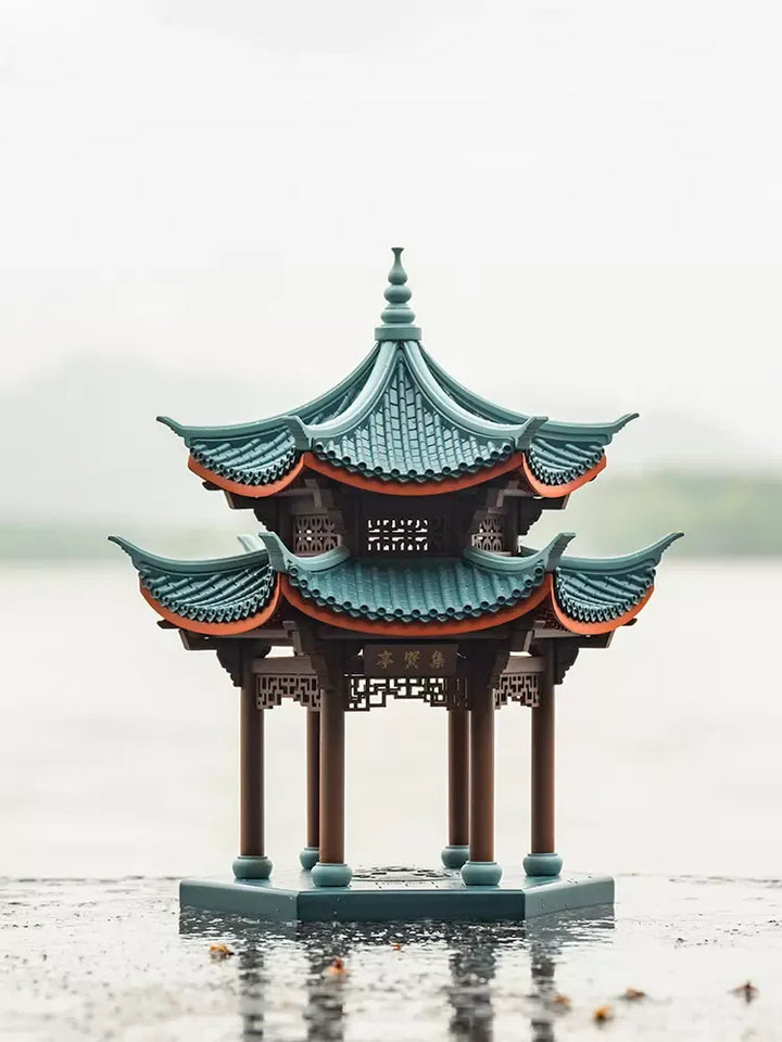 Puzzle en blocs à tenon et mortaise du pavillon Jixian du lac de l'Ouest de ROKRGEK