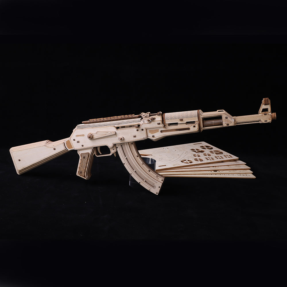 Rokrgeek AK Assault Step Wooden Gun Puzzle