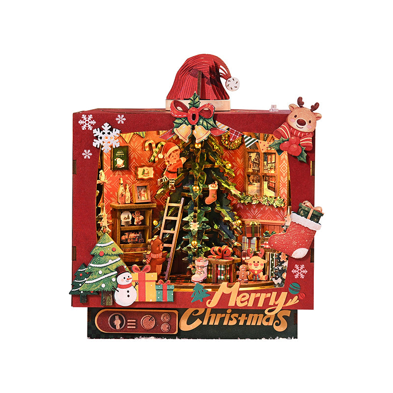 ROKRGEEK CHRISTMAS TRIPLE SCENE DIY BOOK NOOK KIT