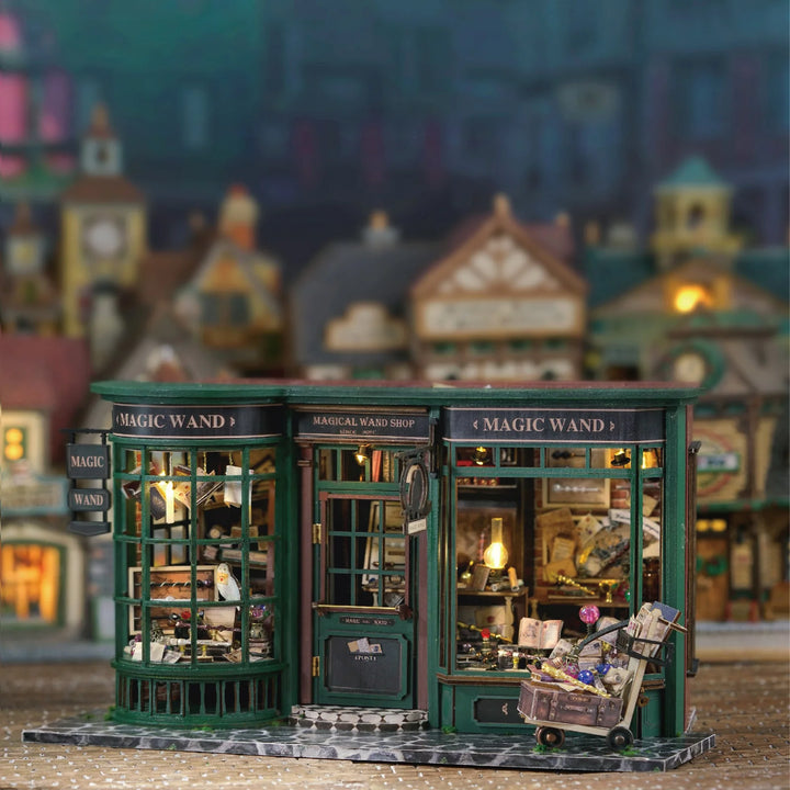 Kit de maison miniature avec baguette magique Rokrgeek