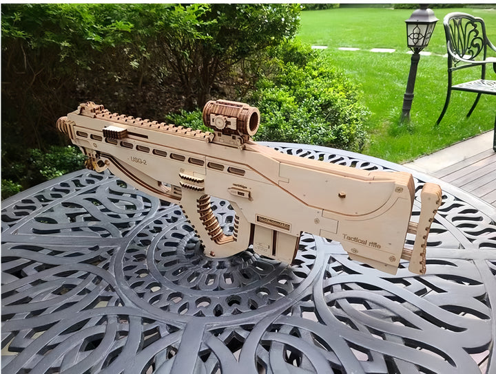 Rokrgeek Assault AUG 3D Wooden Gun Puzzle