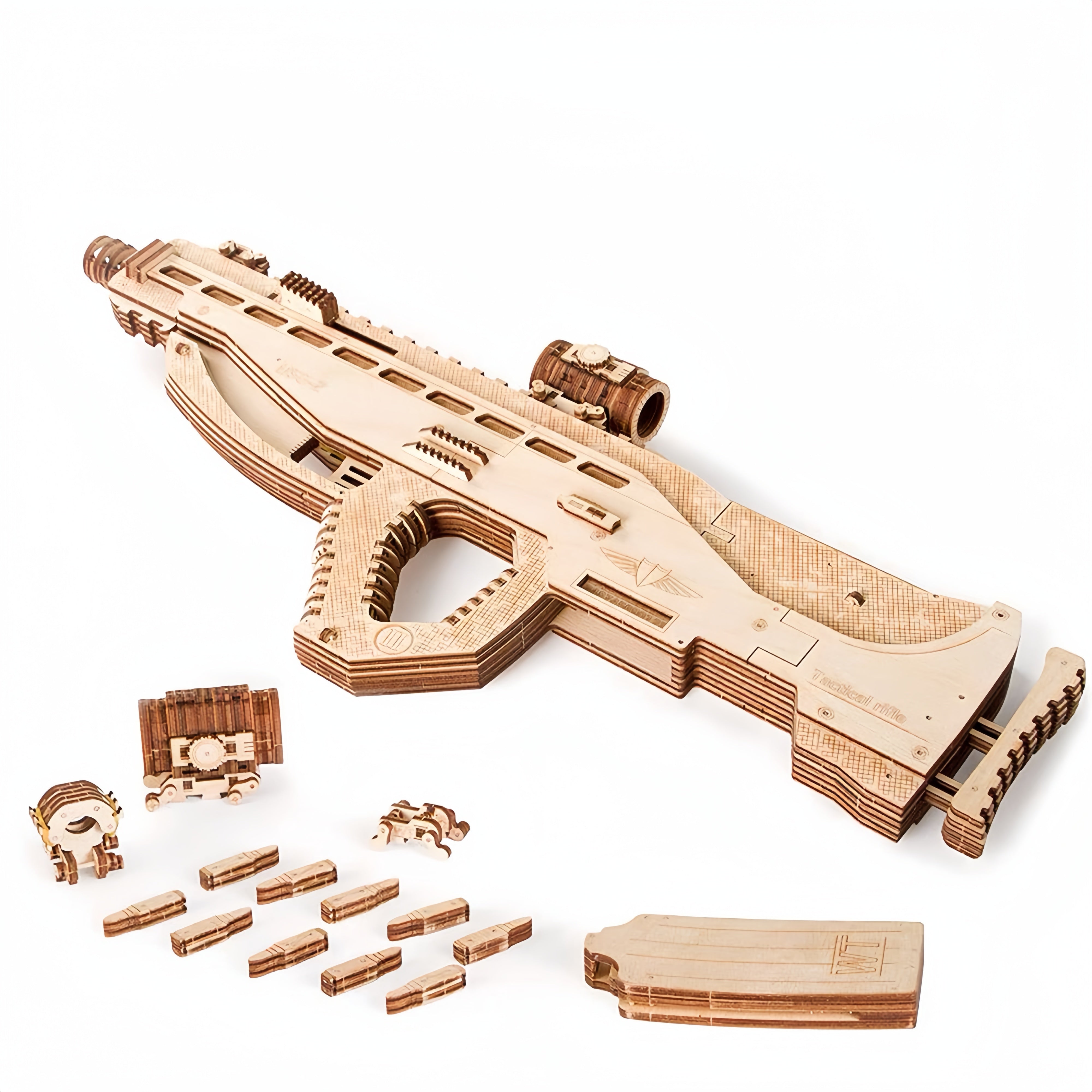 Rokrgeek Assault AUG 3D Wooden Gun Puzzle