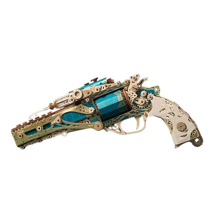 Rokrgeek Revolver Gun 3D Wooden Puzzle