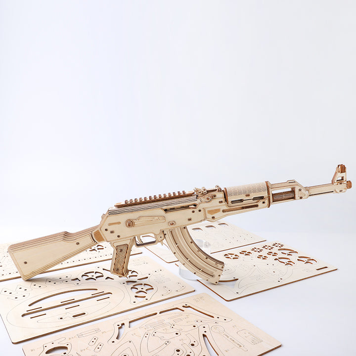 Rokrgeek AK Assault Step Wooden Gun Puzzle