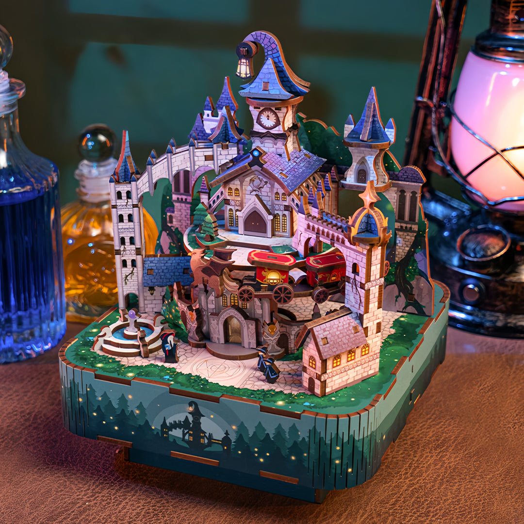 Rokrgeek Harry Potter Zauberschloss Dachboden 3D Holzpuzzle