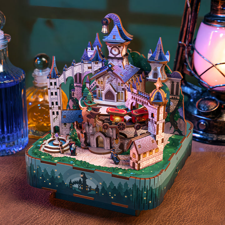 Rokrgeek Harry Potter Zauberschloss Dachboden 3D Holzpuzzle
