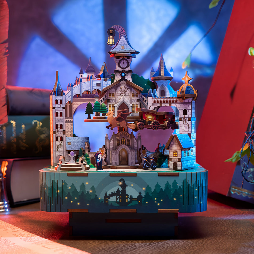 Rokrgeek Harry Potter Zauberschloss Dachboden 3D Holzpuzzle