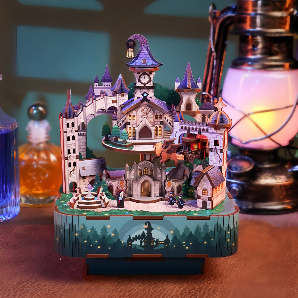 Rokrgeek Harry Potter Zauberschloss Dachboden 3D Holzpuzzle
