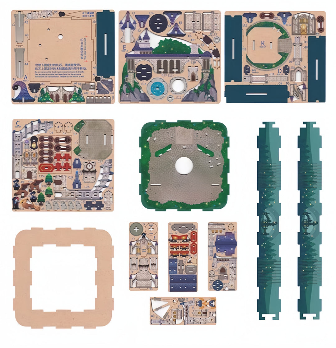 Rokrgeek Harry Potter Zauberschloss Dachboden 3D Holzpuzzle