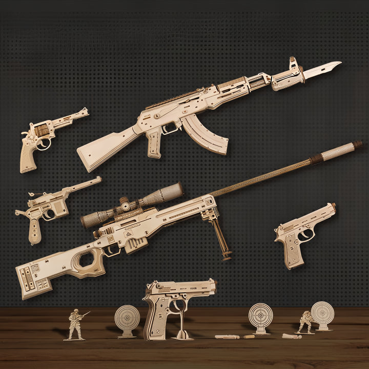 Rokrgeek AWM Sniper Rifle 3D Wooden Gun Puzzle