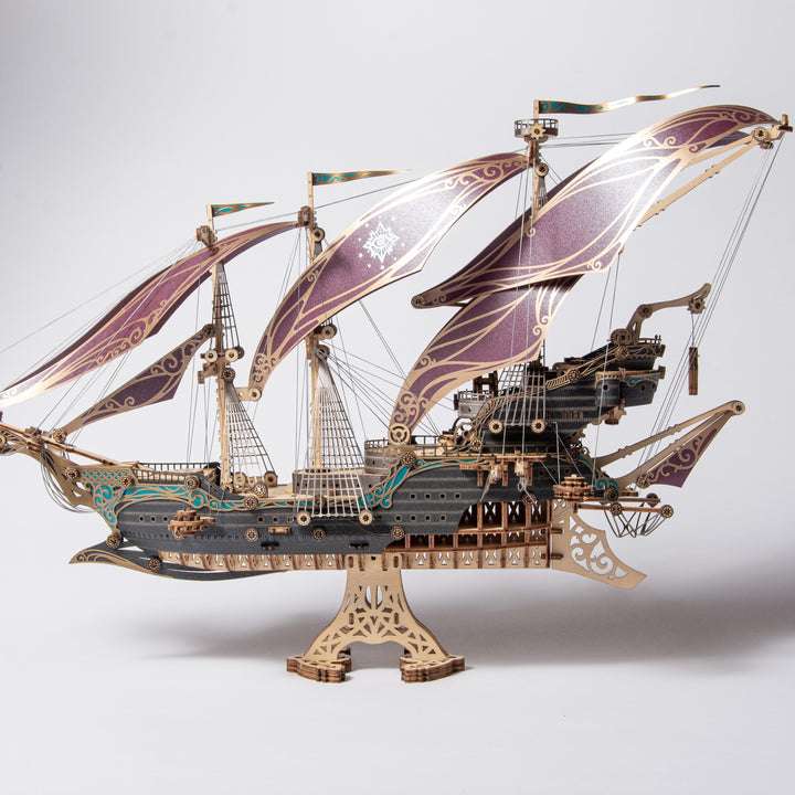 Rokrgeek Future Piratenschiff 3D-Holzmodell