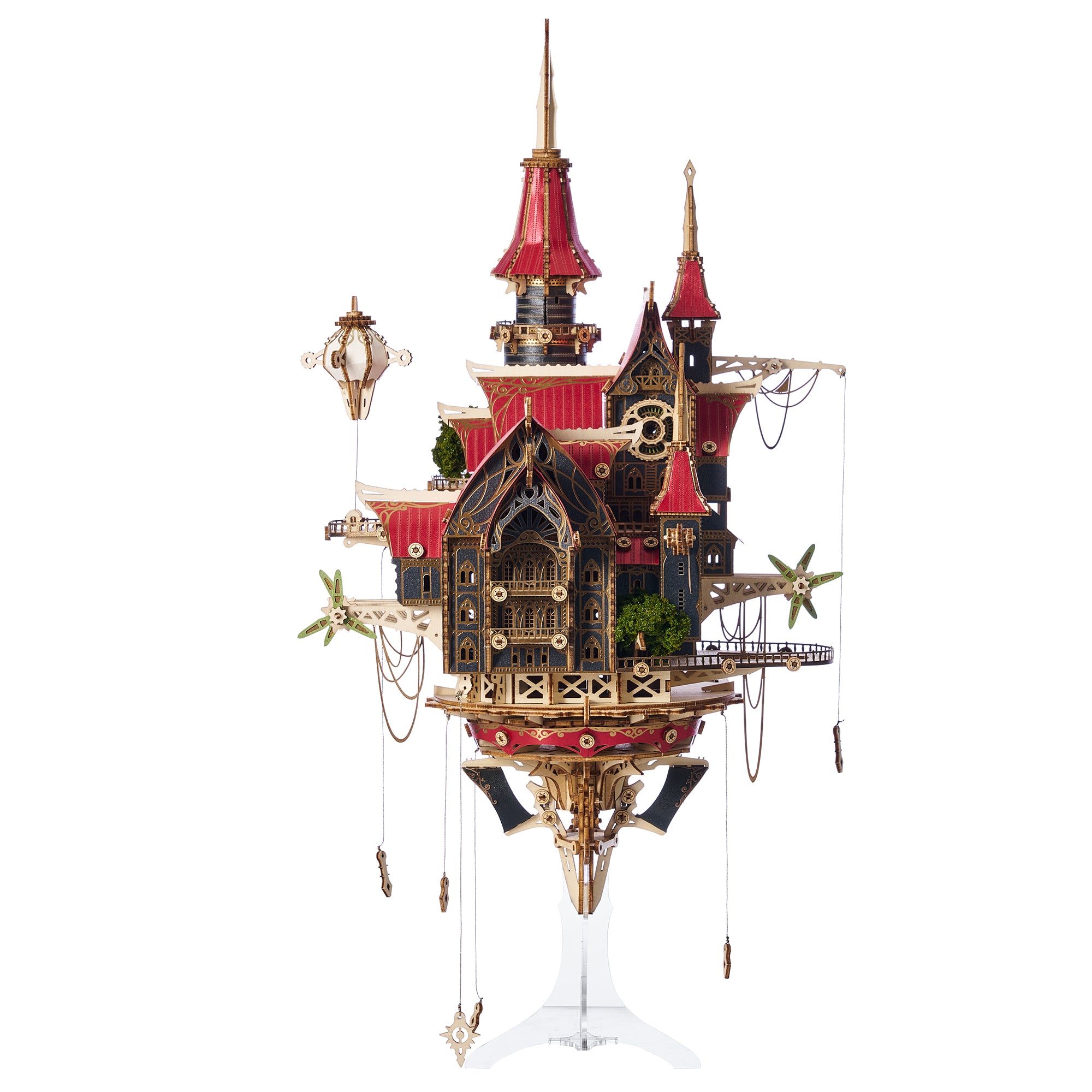 Rokrgeek Fantasy Steam Castle 3D Wooden Puzzle