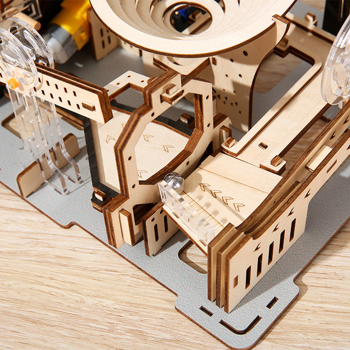 Rokrgeek Marble Run Night City Wooden 3D Puzzle
