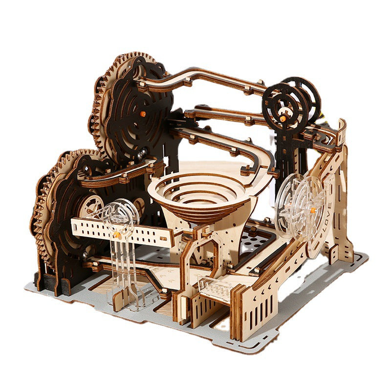 Rokrgeek Marble Run Night City Wooden 3D Puzzle