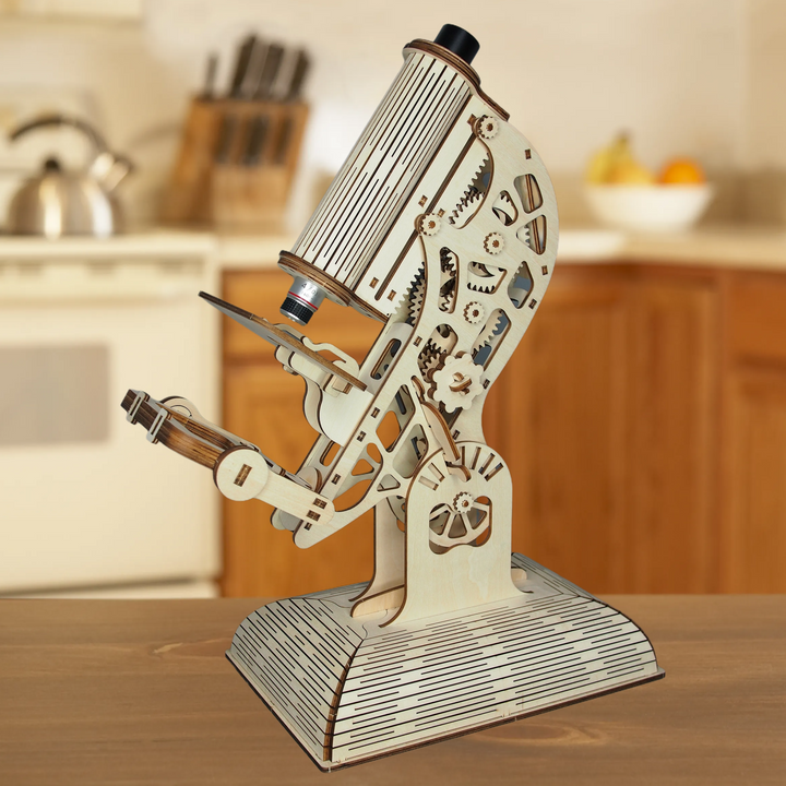 Puzzle en bois 3D Rokrgeek Microscope