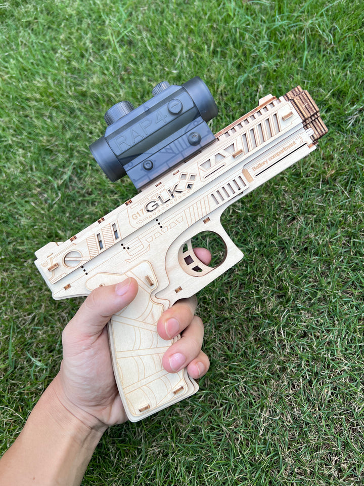 Rokrgeek GLK Puzzle pistolet en bois 3D