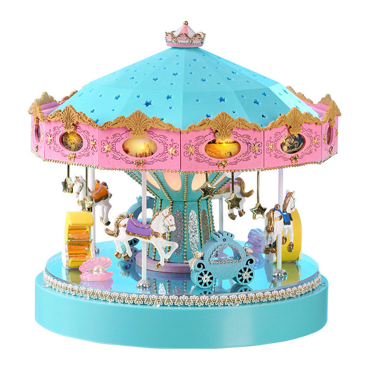rokrgeek Dream Carousel Spieluhr Miniatur-Bausatz zum Selberbauen