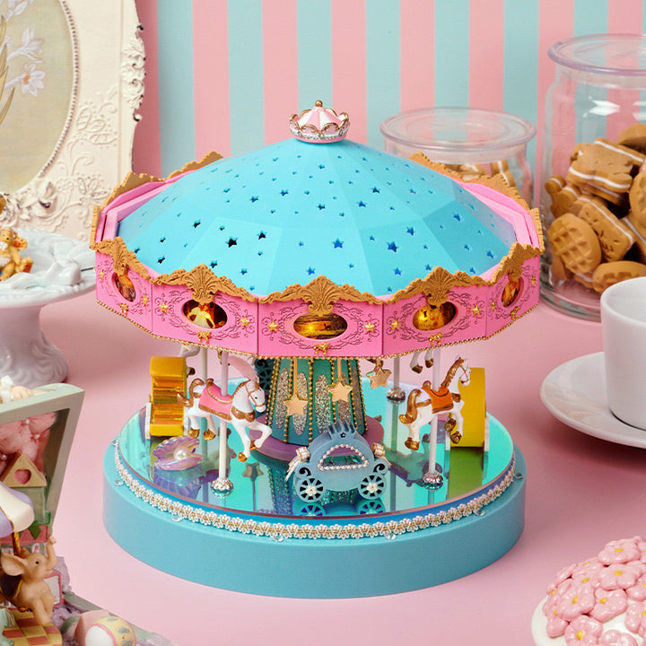 rokrgeek Dream Carousel Spieluhr Miniatur-Bausatz zum Selberbauen