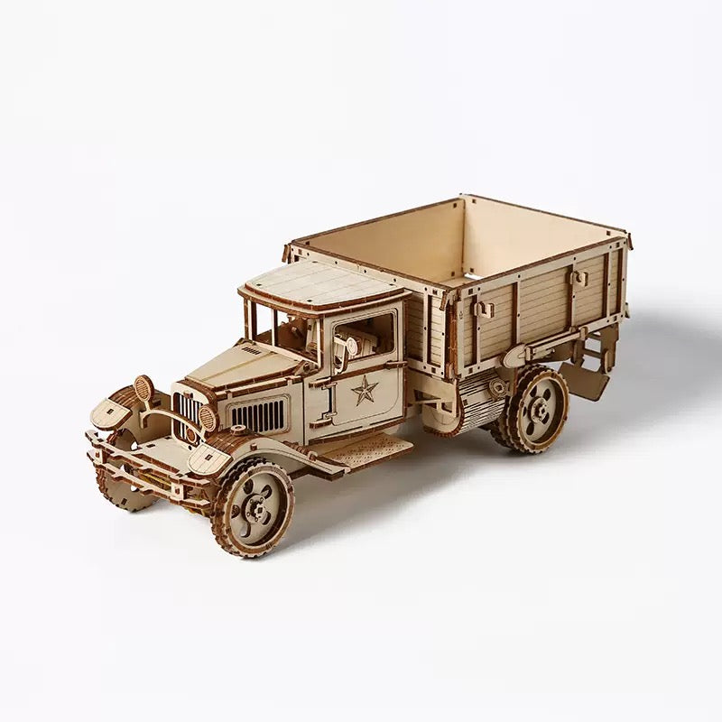 rokrgeek Retro Trucks wooden puzzle