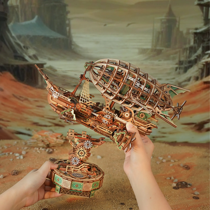 Sailing In Fog Mechanical Transmission Wooden Puzzle