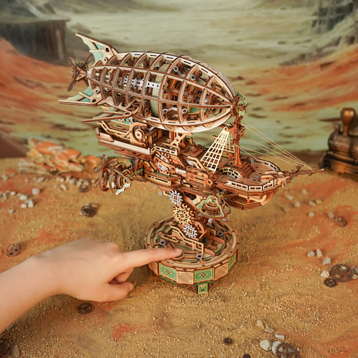 Sailing In Fog Mechanical Transmission Wooden Puzzle