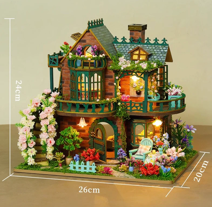 Maison miniature DIY de jardin de fées de rokrgeek