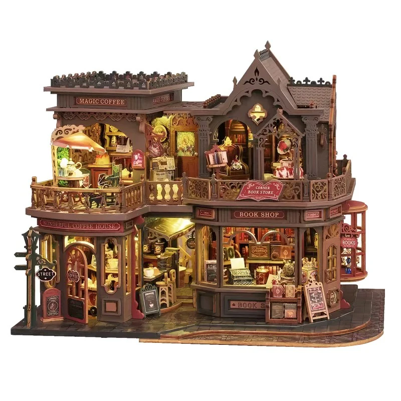 Rokrgeek Letter Coffee DIY Miniature House