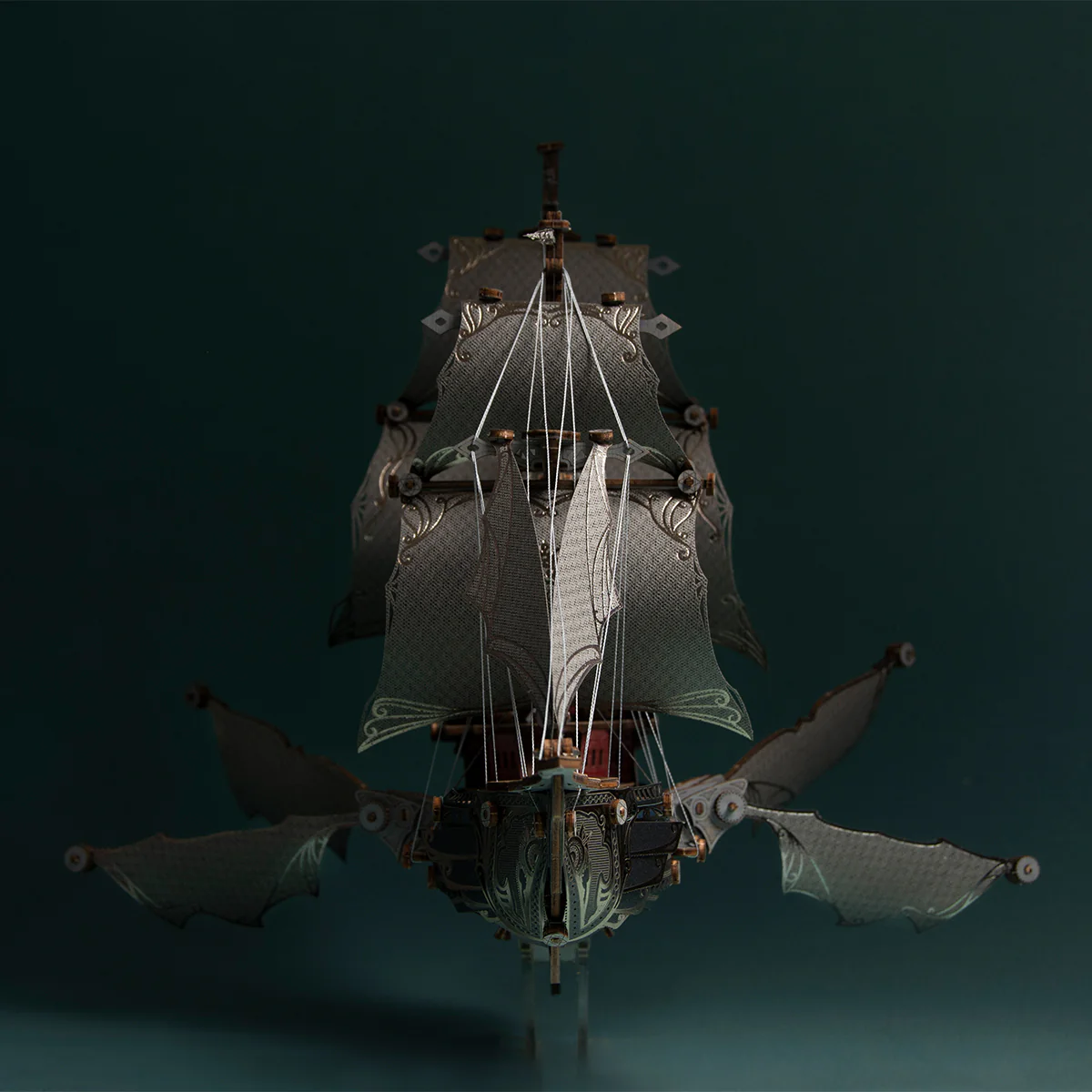 Rokrgeek Fantasy Elf Ship DIY 3D Wooden Puzzle Kit