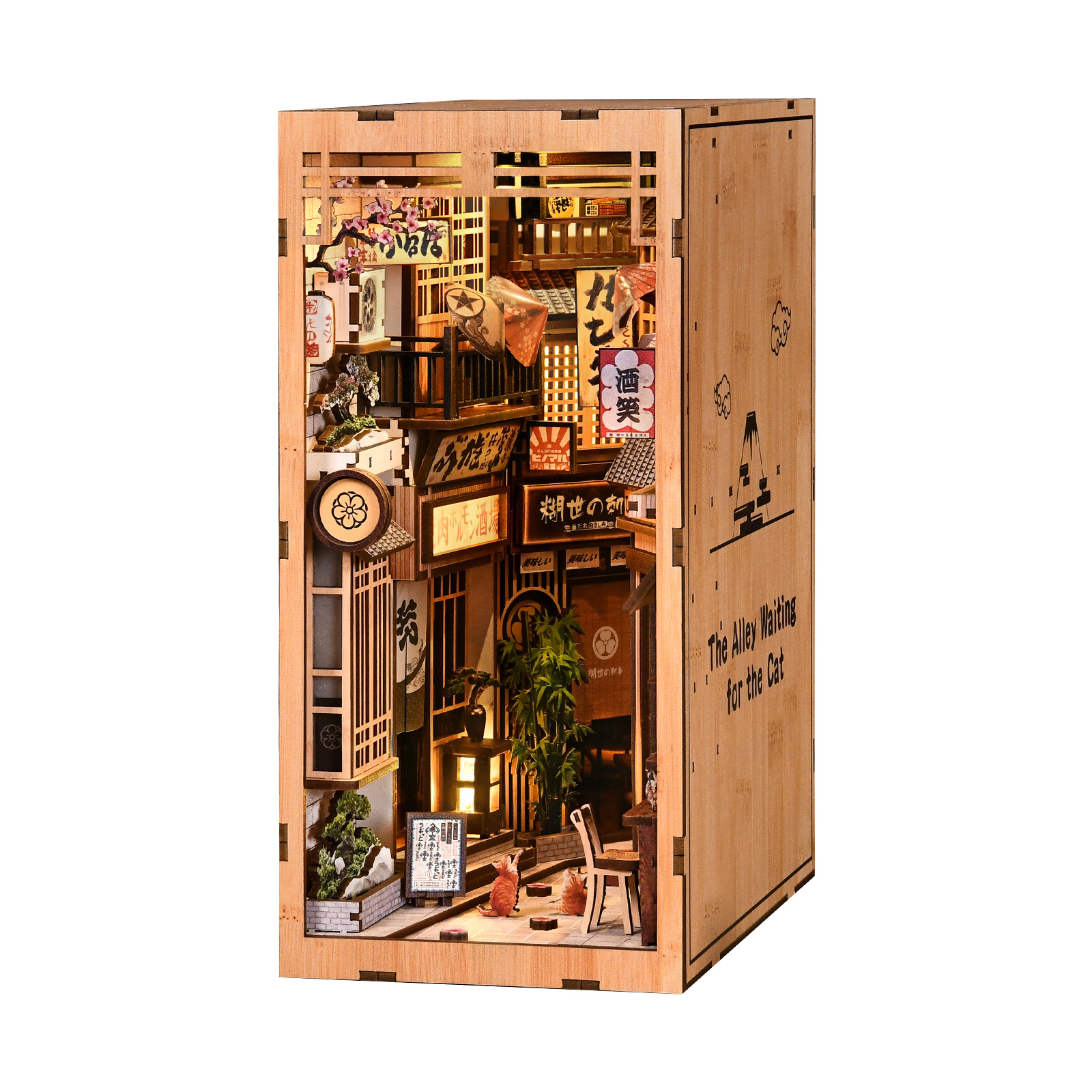 Lantern Alley Cat Book Nook