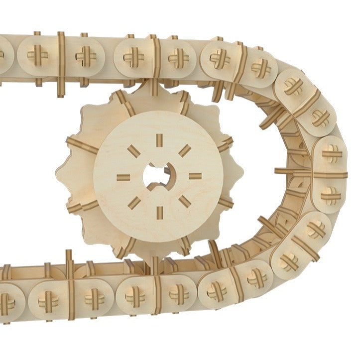 WOODMASTER TRACKED CHARIOT wooden puzzle