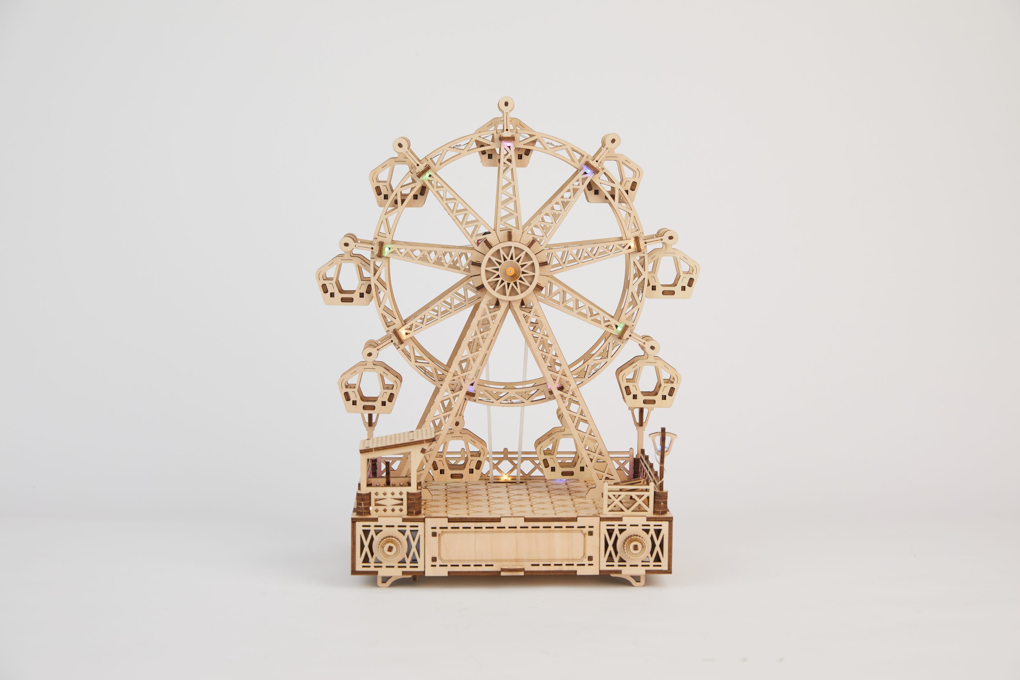 Rokrgeek Riesenrad 3D Holzpuzzle Spieluhr