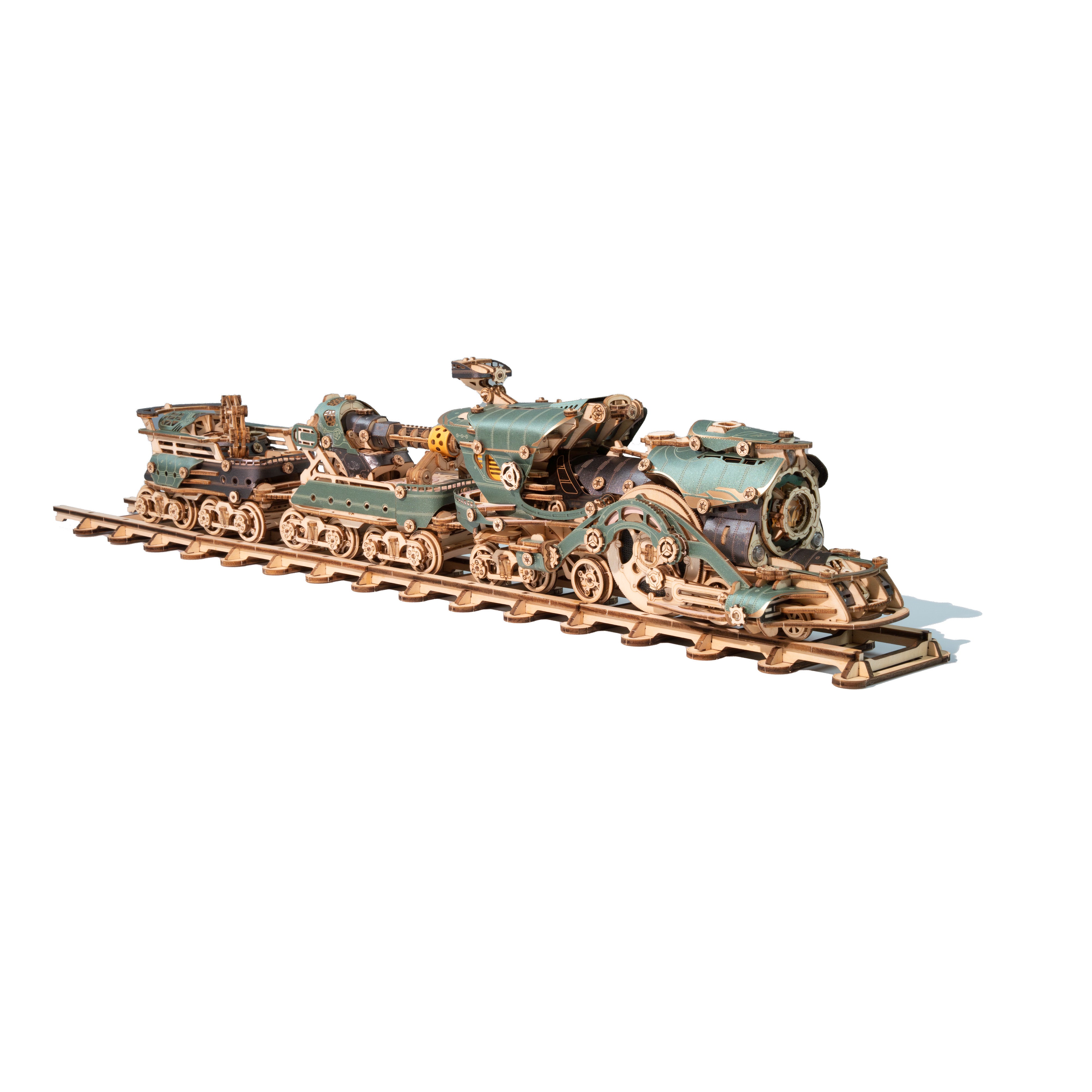 Rokrgeek Fantasy Steampunk Train 3D Wooden Puzzle