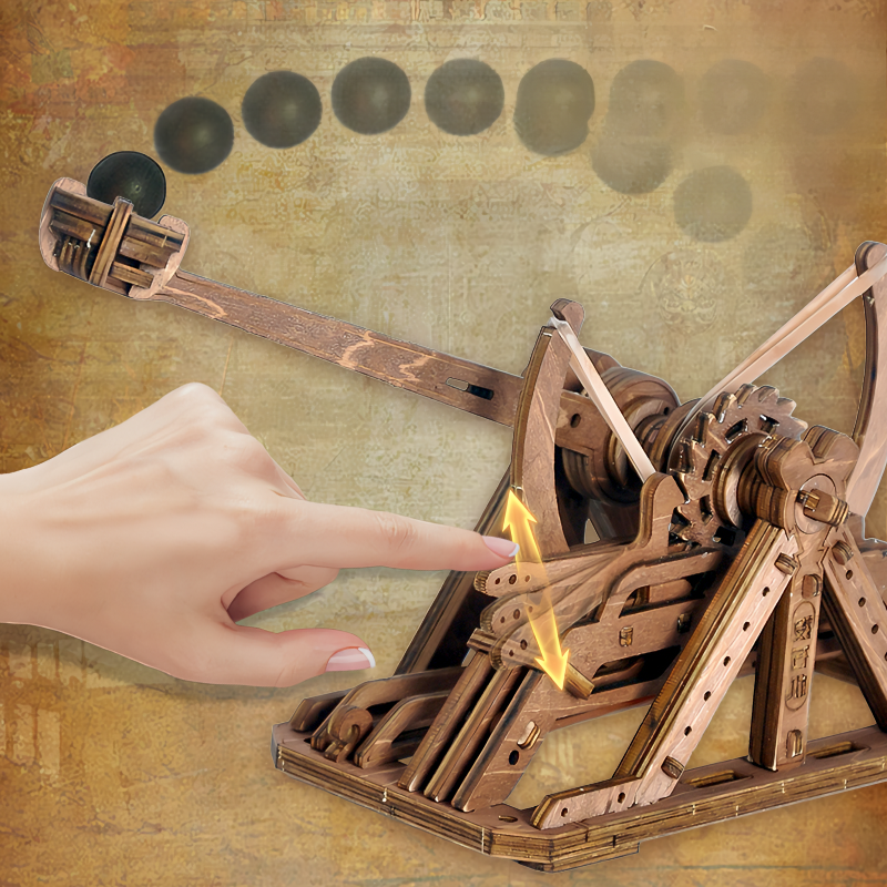 Puzzle en bois 3D Rokrgeek Stone Thrower