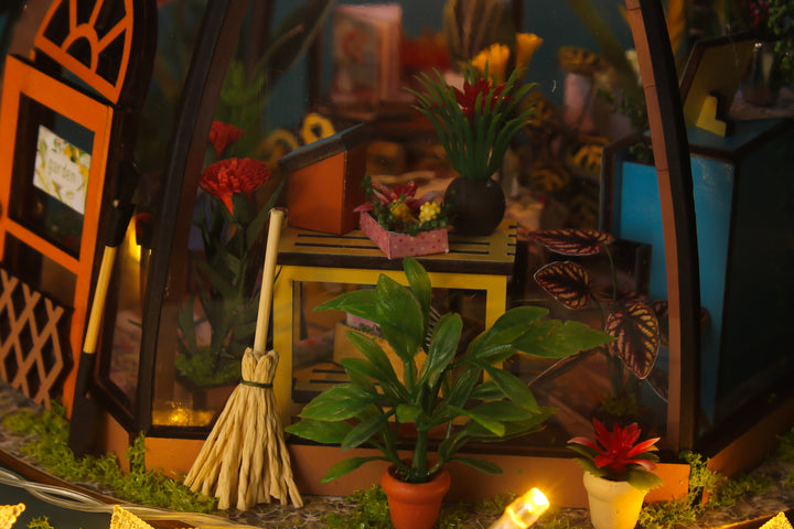 Kit de bricolage maison miniature Star Garden Cafe