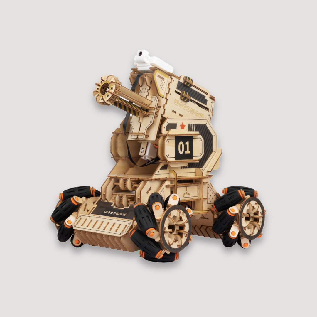 Puzzles en bois 3D ROKRGEEK Woodmaster RC Char d'artillerie