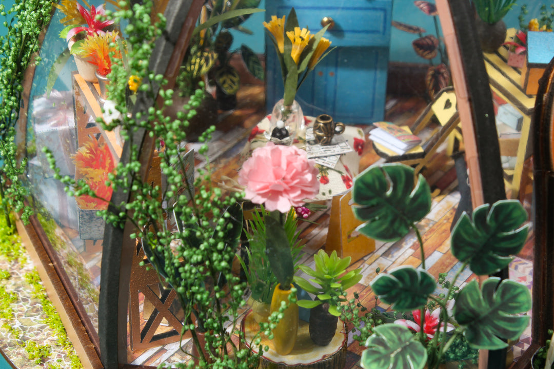 Kit de bricolage maison miniature Star Garden Cafe