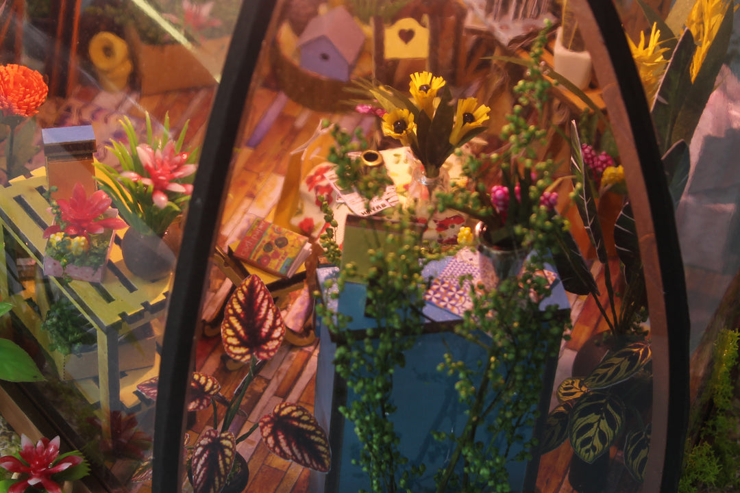 Kit de bricolage maison miniature Star Garden Cafe