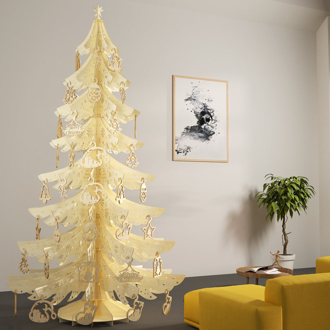 Puzzle en bois 3D Sapin de Noël Rokrgeek