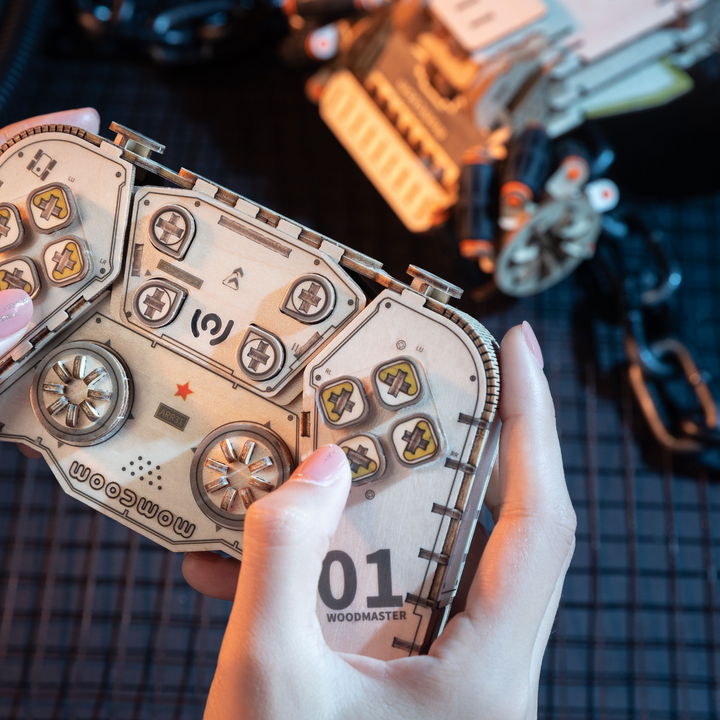 Puzzles en bois 3D ROKRGEEK Woodmaster RC Char d'artillerie