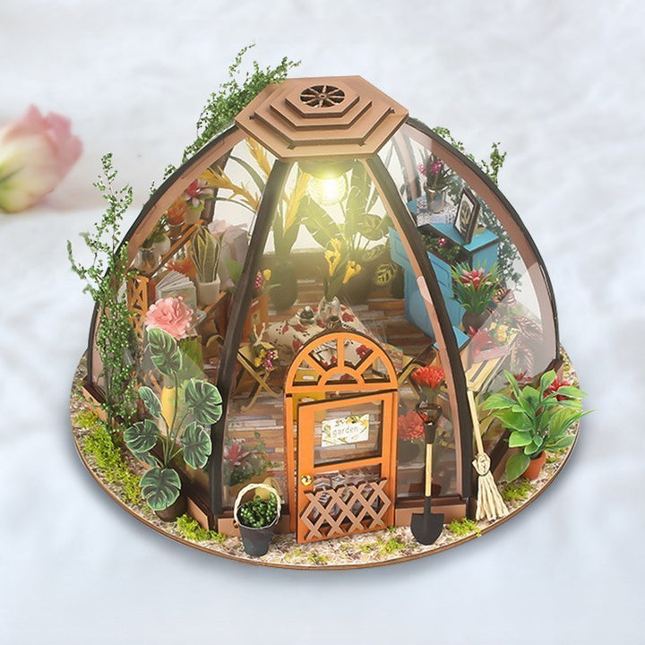 Kit de bricolage maison miniature Star Garden Cafe