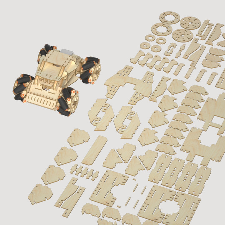 Woodenmaster 3D Holzpuzzle RC Omni Chariot