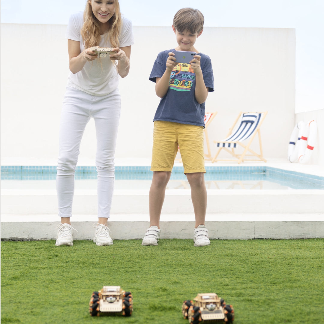 Woodenmaster 3D Holzpuzzle RC Omni Chariot