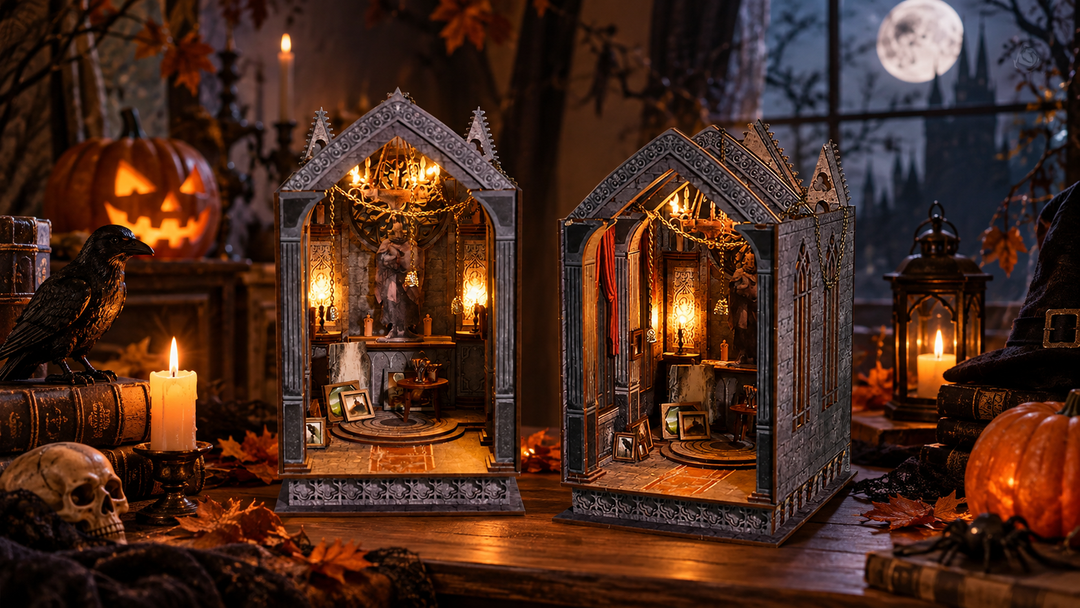 7 Book Nook Kits for Halloween: Gothic, Magical & Cozy Picks
