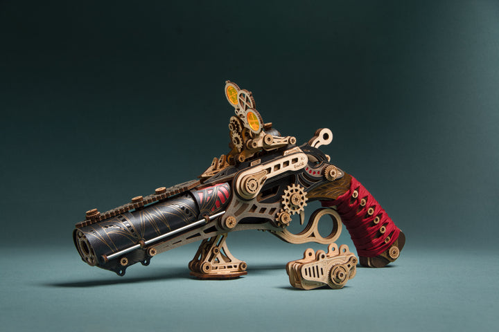 Lever Pistol Wooden Gun 3D Puzzle