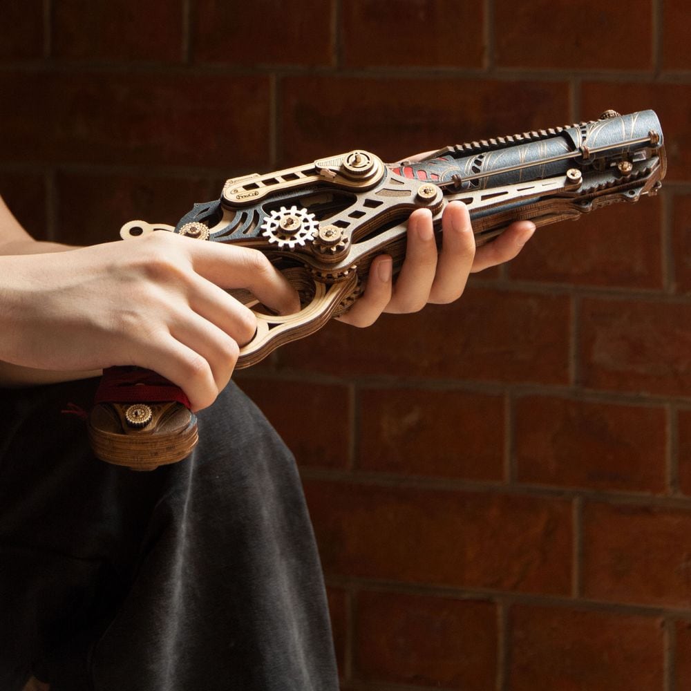 Lever Pistol Wooden Gun 3D Puzzle