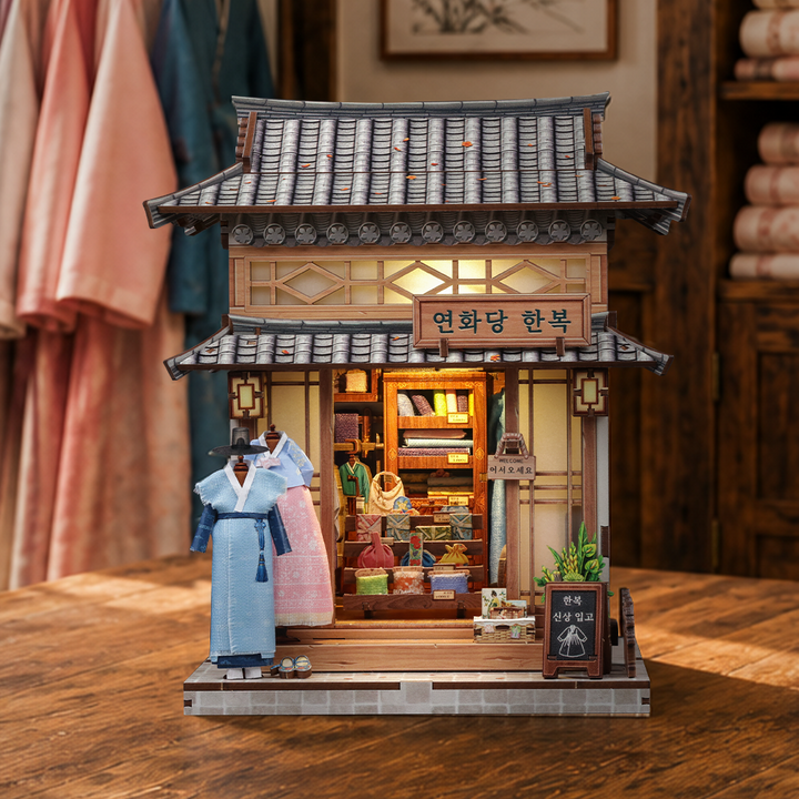 Rokrgeek Lotus Hall Hanbok Studio DIY Miniature House