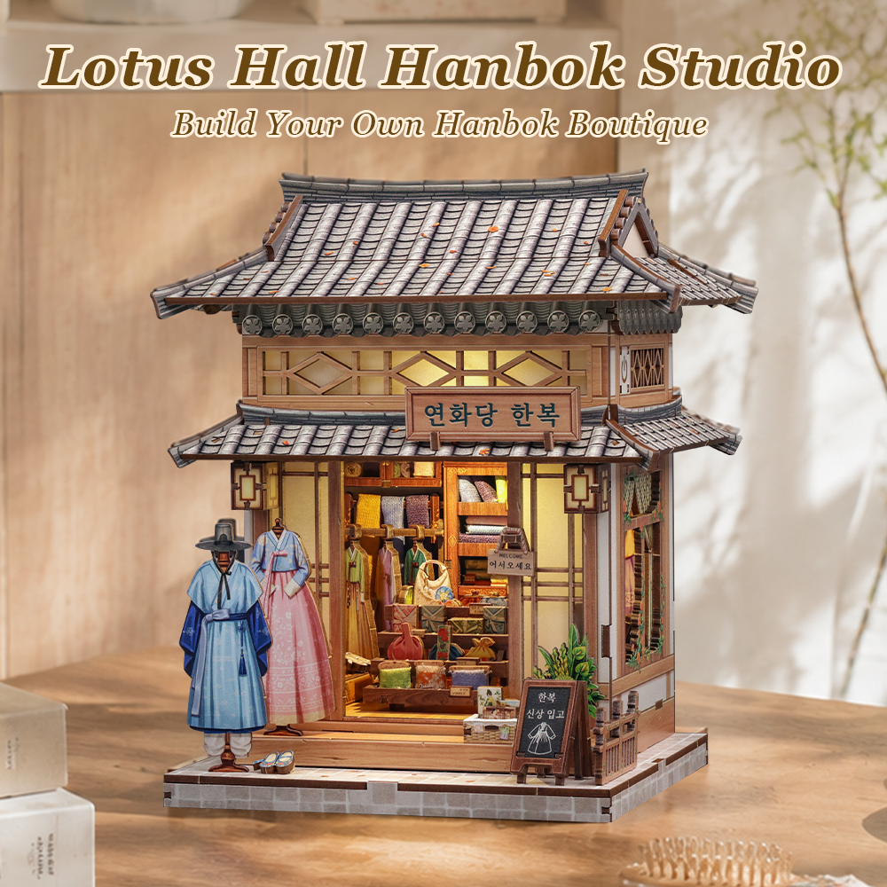 Rokrgeek Lotus Hall Hanbok Studio DIY Miniature House