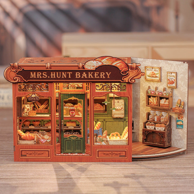 Rokrgeek Mrs. Hunt Bakery DIY Miniature House Kit