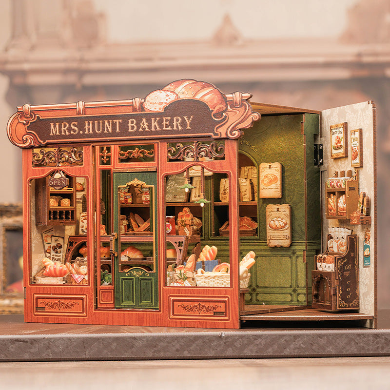 Rokrgeek Mrs. Hunt Bakery DIY Miniature House Kit