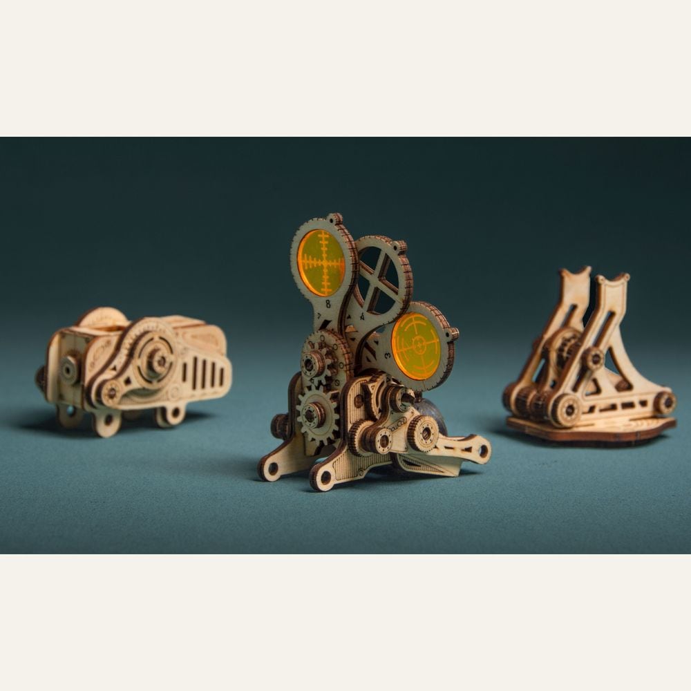 Lever Pistol Wooden Gun 3D Puzzle